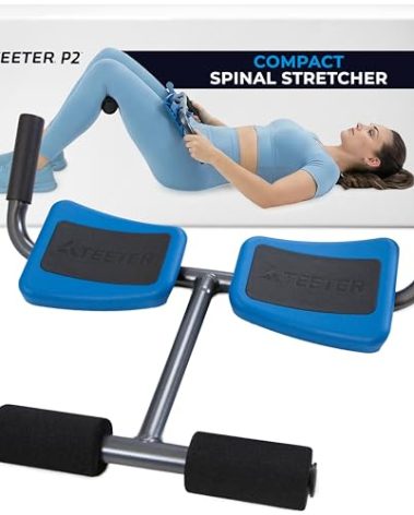 Teeter P2 Back Stretcher, Black/Blue