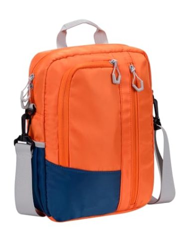 9-11 Inch Tablet Sleeve Bag, Padded Carrying Travel Case for iPad Pro 11-in, Galaxy Tab S9/S8, with Shoulder Strap (Orange)
