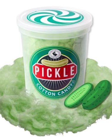 CHOCOLATE STORYBOOK Gourmet Flavored Cotton Candy – Unique Idea for Holidays, Birthdays, Gag Gifts, Party Favors (Pickle, 1.75 oz, 1-Pack)