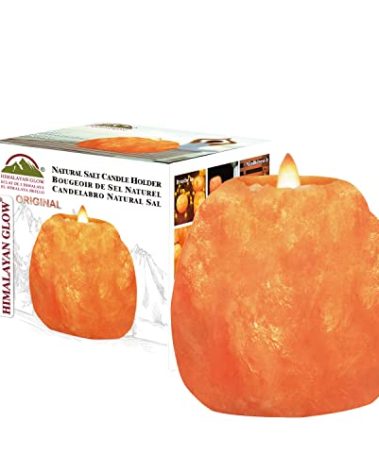 Himalayan Glow Hand Carved Himalayan Salt Candle Holders, Home Decor Item great as a Night light