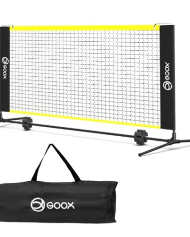 GOOX 6FT Small Mini Pickleball Net Set - Quick Setup Indoor/Outdoor Portable Practice Net - Lightweight Dink Training Aid for Backyard, Driveway