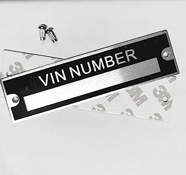 Simple CAR Serial Number VIN Plate Blank VIN Plate for Trailer