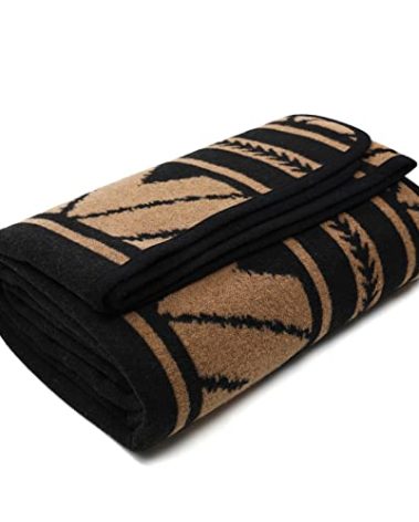 ACUSHLA Merino Wool Camp Blanket - Soft Warm Thick Washable Large Outdoor Camping Travel Throw Blanket All Weather, Sierra Khaki 79" x63"