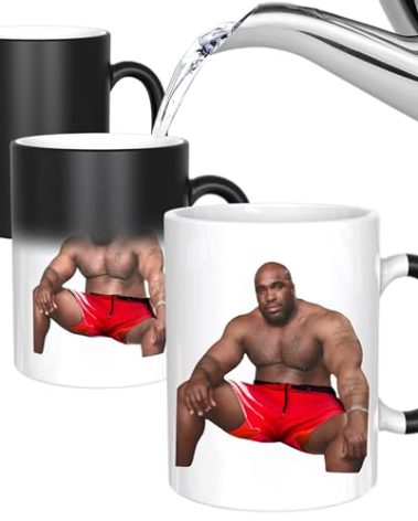 Turtle Straws Barry Wood Sitting on a Bed -Funny Rude Mug - Message Appears as it Heats - Perfect Novelty Gag Gift - Office Joke - White Elephant Gift Best Funny Gifts for Friends…