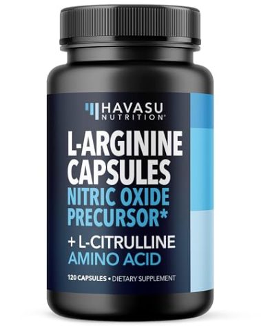 L-Arginine Capsules with L-Citrulline - Nitric Oxide Supplement - L Arginine and L Citrulline Blend - 120 Count - Vegan, Non-GMO Capsules for Performance, Endurance and Muscle Support - 2 Month Supply