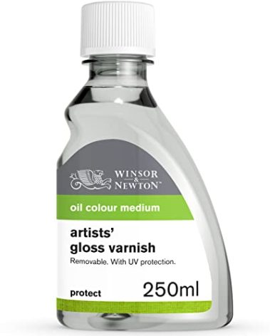 Winsor & Newton Professional Artists' Gloss Varnish, 250ml (8.4-oz) Bottle