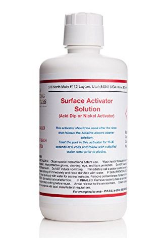 32 oz/1 Liter - Surface Activator Solution - (Activator for Nickel, Copper, Brass, & Silver)