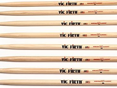 Vic Firth American Classic 4 for 3 Drumstick Pack - 5A - Wood Tip