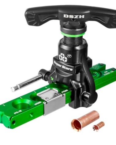 Super Stars Flaring Tools for 1/4in - 3/4in HVAC Single Flare 45 Degree Eccentric Cone Type Flaring Kit for Copper Pipe Tube