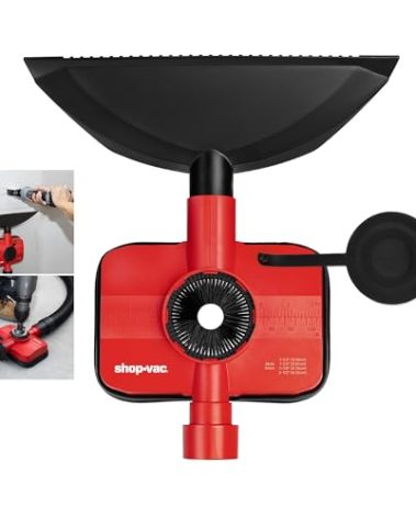 Shop-Vac Dust Collection Attachment, 2-in-1 Vacuum Dust Collection Attachment for Drilling, Fits 4 Hose Sizes (1-1/4", 1-1/2", 1-7/8", 2-1/2")