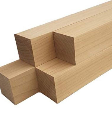 Barrington Hardwoods Maple Lumber Square Turning Blanks (4pc) (2" x 2" x 12")