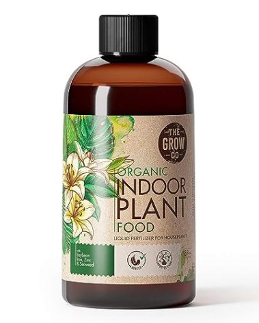 Organic Indoor Plant Food - All-Purpose Liquid Fertilizer - Best for Live Houseplants Indoors + Common Home Outdoor Plants in Pots (8 oz)