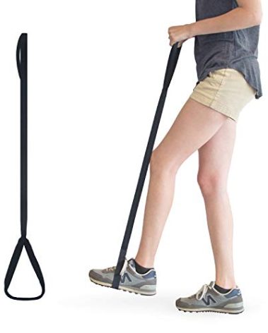 RMS 35 Inch Long Leg Lifter - Durable & Rigid Hand Strap & Foot Loop - Ideal Mobility Tool for Wheelchair, Hip & Knee Replacement Surgery