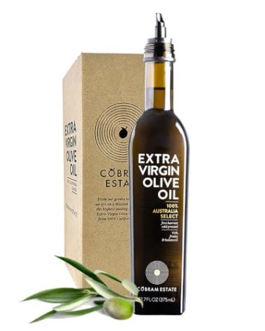 Cobram Estate Australia Select Extra Virgin Olive Oil, First Cold Pressed, Non-GMO, Keto Friendly, High in Antioxidants, Fruity & Balanced, 375ml Bottle