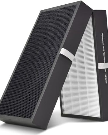REEPLAR 7700 Smart Filter Replacement Compatible with Blueair protect 7770i and 7710i Air Purifiers, Filters Airborne Pollen, Dust, Pet Dander, Cooking Odors etc.