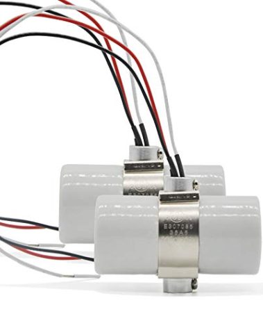 Dual Bulb Socket, 2 Circuit Porcelain Medium Screw Twin Light Fixture Socket, E26 Double Light Socket with 3pcs 12 inch Leads and 2 threaded brackets (2-Pack)