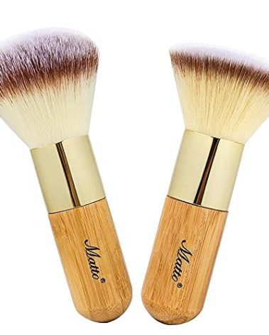 Matto Makeup Brush Set 2 Pieces Face Blush Kabuki Powder Foundation Makeup Brushes for Mineral BB Cream