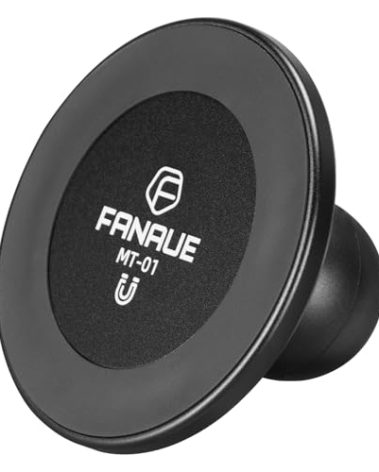 FANAUE Cell Phone Holder Base with 1" Ball Head Magnetic Car Phone Mount Stand Compatible with RAM Mount B Size 1 inch, can be Mounted on car Dashboard, Windshield, Suitable for 4.7-7.5" Smartphone
