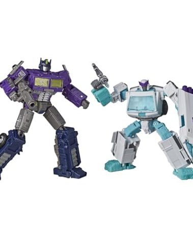 Transformers Generations Selects WFC-GS17 Shattered Glass Ratchet and Optimus Prime, War for Cybertron Deluxe and Voyager Collector Figures