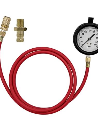 TU-32-20, Compuchek Diesel Fuel Pressure Test Gauge with Compucheck, 0-300 PSI, Fuel Pressure Gauge Tester Compatible with Cummins Diesel Engines and Other Diesel Engines, for Road Testing