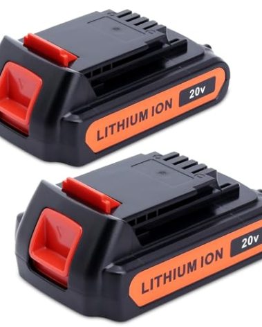 2Pack LBXR20 20V Battery 4.0 ah Compatible with Black and Decker 20V Lithium Battery LBXR2020 LBX20 LBXR2520 LBXR20-OPE2, Compatible with Black & Decker 20 Volt Max Cordless Drill Power Tools