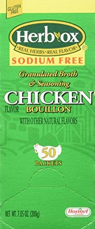 Herb-ox Hormel Herb Ox Chicken Bouillon Sodium Free 50 Packets