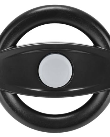 Accmor Stroller Steering Wheel Toy, Pretend Driving Simulated Steering Wheel for Stroller Shopping Carts Universal Detachable Funny Toy Attachment Accessories