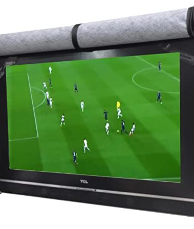 acoveritt Outdoor 40"-43" TV Set Cover ,Scratch Resistant Liner Protect LED Screen Best-Compatible with Standard Mounts and Stands (Black)