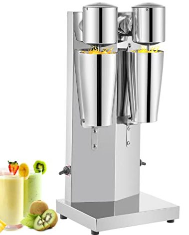 VEVOR Milkshake Double Head Electric Blender, 180W, Silver, 800ml