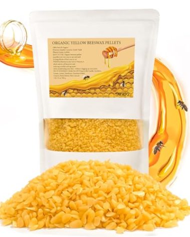 TRINIDa Beeswax Pellets 2LB(32 oz), Organic Yellow Bees Wax for DIY Candles, Beeswax for Candle Making, Skin, Body, Face, and Hair Care, Lotions, DIY Creams, Lip Balm and Soap Making Supplies