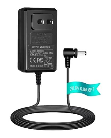 28.8V 800mAh Charger for Shark IONFlex IF250 IF200 IF201 IF202 IF281 Shark IR101 ION F80 IR100 IR141 IR70 Vacuum Cleaner Power Supply Cord UL Listed Replacement Charger