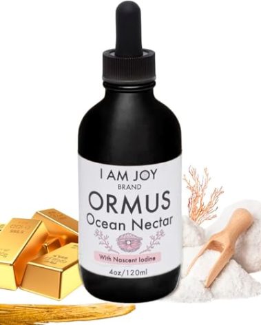I Am Joy co. Ormus Ocean Nectar Monoatomic Gold with Iodine Designed to Decalcify The Pineal Gland, Support Thyroid and Increase Feelings of Alertness, Clarity of Thought and Energy 4oz