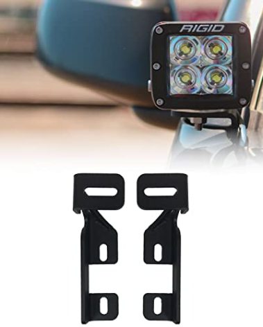 Rago Fabrication Ditch Light Brackets for 2005–2017 Nissan Xterra & Nissan Frontier | Hood-Hinge Mounted Brackets for LED Pod Lights | Driver & Passenger Side Pair | Made in The USA