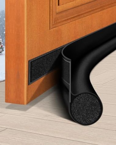 HomeProtect Door Draft Stopper 36 Inch Under Door Draft Blocker Door Sweep for Bottom of Door Reduce Cold Air, Soundproof, Light, Odor, Weather Stripping Door Seal Strip Fit for Interior/Exterior