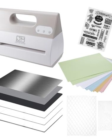 Joelver Maker Electric A4 Die Cutting & Embossing Machine for Arts & Crafts, Scrapbooking & Cardmaking,9” Opening (Grey)