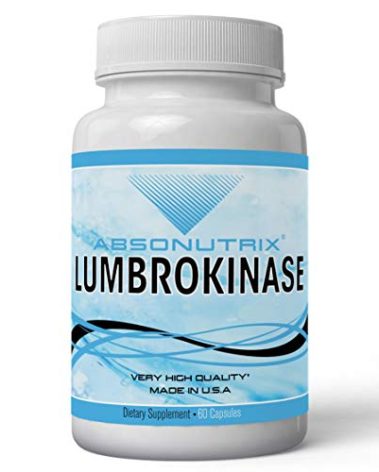 Absonutrix Lumbrokinase 40 mg 60 vegetable capsules supports healthy heart All natural Made in USA