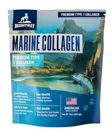 Wild Caught Marine Pet Collagen for Dogs, Peptide for Dogs - Improves Gut, Skin & Coat Health, Allergies, Pet Mobility Hip & Joint Supplement Health