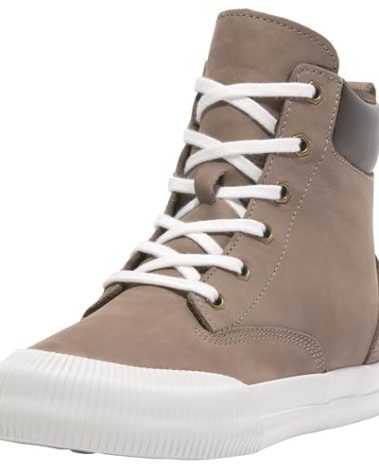 Timberland Women's Skyla Bay 2.0 High Top Lace Up Sneaker, Taupe Nubuck, 9.5 Medium