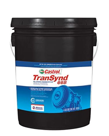 Castrol TranSynd 668 Full-Synthetic Automatic Transmission Fluid, 5 Gallon Pail
