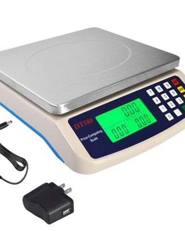 Eosphorus Commercial Food Scale 88lb/40kg Kitchen Scale Digital Weighing Device with Price Computing Function for Deli Market Restaurant - Balance Measuring Pounds, Ounces, Kilograms, Grams