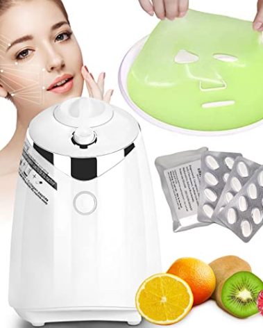 Bryzalor Face Mask Maker Machine - DIY Fruit Vegetable Facial Pack Machine Kit with Collagen Pills Smart Automatic Face Cream Beauty Making for Facial/Eyes SPA