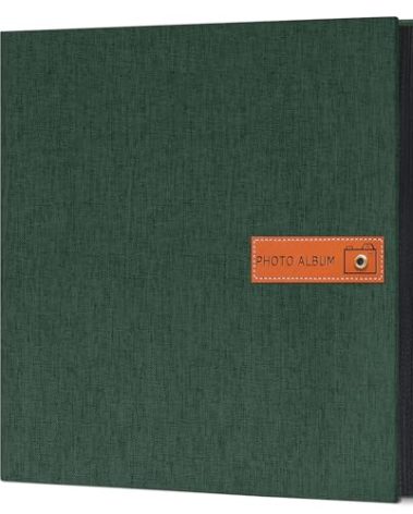 popotop Photo Album 4x6 600 Pockets Photo with Label, Linen Hardcover Photo Albums for Wedding Gifts Baby Memory Travel Anniversary Brithday School, Picture Book with Horizontal & Vertical Photos