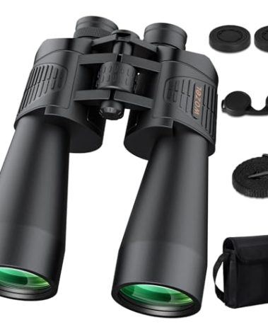20x70 Binoculars for Adults High Powered - WOZEL HD Bird Binoculars with Clear Low Light Vision - Powerful Binocular for Bird Watching Hunting Travel Outdoor Hiking - Christmas Birthday Gifts for Men