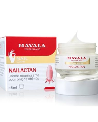 Mavala Nail Care Nailactan Nutritive, Nail Cream In Jar, Supports Damaged Nails, Nourishing, Moisturizing Nail Care Cuticle Cream, Promotes Nail Growth, 0.5 Ounce Jar