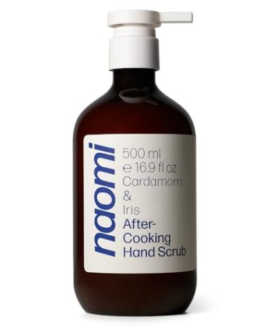 Naomi After-Cooking Hand Scrub | Exfoliating Hand Wash | Odor Neutralizing Kitchen Soap (Cardamom & Iris)