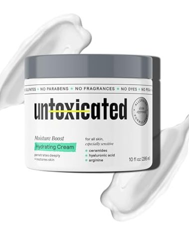 Untoxicated Moisturizing Cream - Facial Moisturizer & Body Cream for Sensitive Skin and NEA Approved for Eczema Relief - Ceramides & Hyaluronic Acid with No Common Irritants