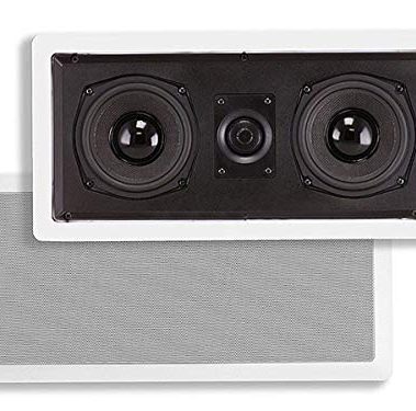 Monoprice Aramid Fiber In-Wall Center Channel Speaker - Dual 5.25 Inch (Single) With Titanium Tweeters - Caliber Series