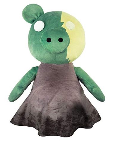 PIGGY ZomPiggy Plush Stuffed Animal Toy with Light Up Eye and Sounds, 13"