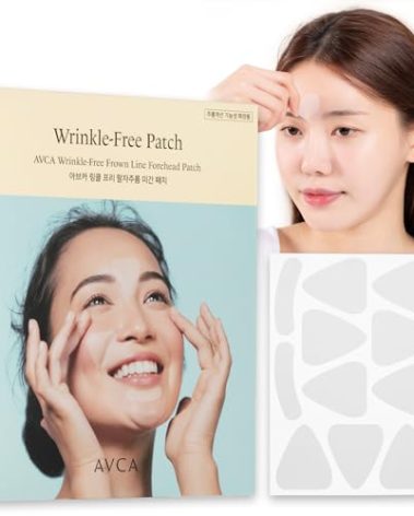 AVCA Wrinkle Repair Patches for Frown Lines Forehead Lines and Smile-Line Patches - Korean Skin Care, The Anti Wrinkle Patch Non invasive Wrinkle Smoothers for Face Wrinkles 55p