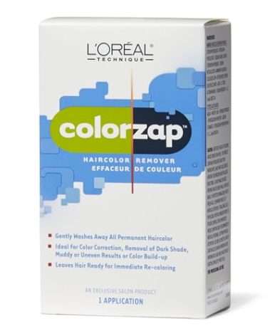 L'OREAL TECHNIQUE ColorZap Hair Color Remover - Leaves Hair Ready For Immediate Recoloring, Ideal For All Color Corrections